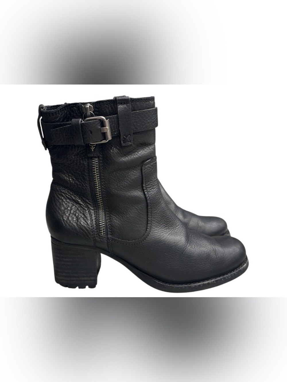 Trask Madison Black Leather Waterproof Ankle Boots - Women's Size 6.5M